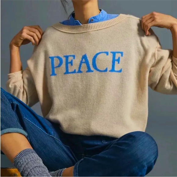 Anthropologie Sweaters - Anthropologie Emmeline Saturday Sunday Cashmere Sweater Womens Size Medium